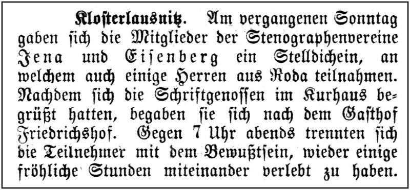 1896-10-20 Kl Stenografenverein